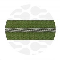 Old Lime - #S5 Silver | Nylon Coil Zipper Tape | 3 meter
