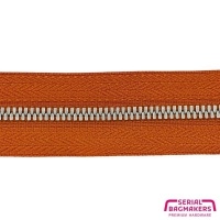 Terracotta - #M3 Silver | Metal Zipper tape | 5 meter
