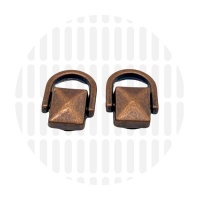 Petite connector Pyramid | Antique Copper