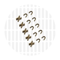 Stops for metal zippers #M3 | Antique Brass