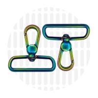 Premium | Mousqueton | 38 mm | Iridescent Rainbow