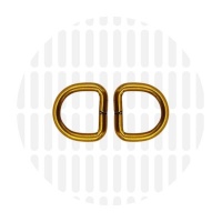 Basic | D-ring | 13 mm | Antique Gold