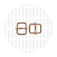 Basic | Wide mouth schuifgesp | 13 mm | Rose Gold