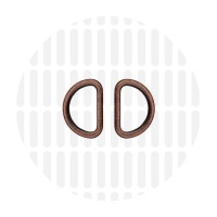 Sleek | D-ring | 19 mm | Antique Copper