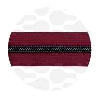 Wine red - #S5 Gunmetal | Zip Nylon | 10 mètres
