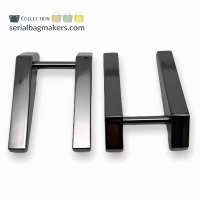 Raised strap connector | Gun metal