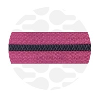 Hot Pink - #S5 Black | Spiraalrits | 10 meter
