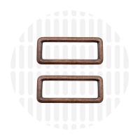 Sleek | Rechthoekige ring | 38 mm | Antique Copper