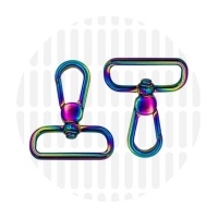 Premium | Mousqueton | 32 mm | Iridescent Rainbow