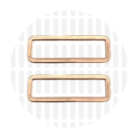 Sleek | Rectangular ring | 50 mm | Rose Gold
