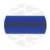 Royal blue - #M5 Bronze | Metalen rits