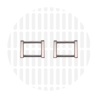 Edge | Rectangular ring | 25 mm | Nickel