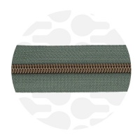 Sage green - #S5 Bronze | Nylon Coil Zipper Tape | 3 meter