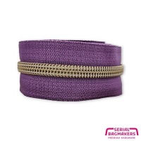 Violet Aubergine - #S5 Bronze | Nylon Coil Zipper Tape | 1 meter