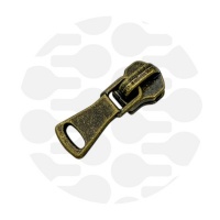 Allround #M5 | Slider for metal zipper | Antique brass