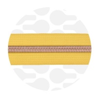 Sunny yellow - #S5 Rose Gold | Spiraalrits | 1 meter