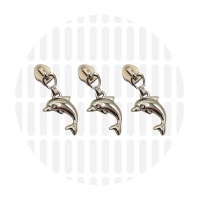 Dolphin #S5 | Zipper slider Nylon Coil | Nickel