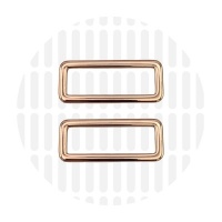 Sleek | Rechthoekige ring | 38 mm | Rose Gold