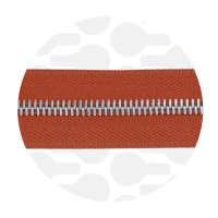 Terracotta - #M5 Silver | Metalen rits
