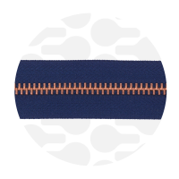 Dark blue - #M3 Rose gold | Metallreißverschluss