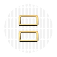 Sleek | Rechthoekige ring | 25 mm | Gold