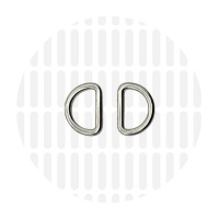 Sleek | D-ring | 15 mm | Nickel