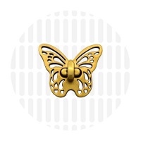 Draaisluiting | Butterfly | Antique Gold