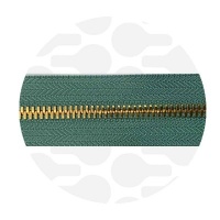 Mineral Green - #M5 Antique Gold | Metalen rits