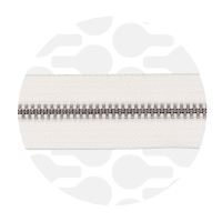 Off white - #M5 Silver | Ruban zip métallique