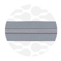 Stone - #S5 Silver | Nylon Coil Zipper Tape | 10 meter