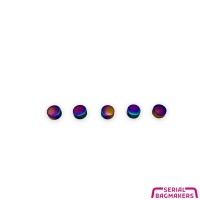 Elegant | Solid Tasvoetjes | Iridescent Rainbow