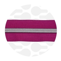 Amaranth Magenta - #S5 Silver | Zip Nylon | 3 mètres