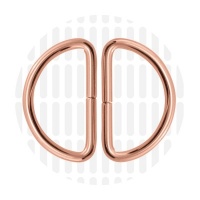 Basic | D-ring | 38 mm | Rose Gold