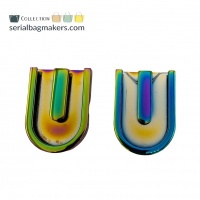 Big U connector | Iridescent Rainbow