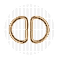 Basic | D-ring | 25 mm | Gold