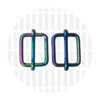 Basic | schuifgesp | 19 mm | Iridescent Rainbow