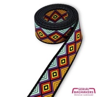 Webbing Multicolor Geometric - 38 mm | 3 Meter