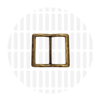 Smart | Wide mouth schuifgesp | 32 mm | Antique Brass