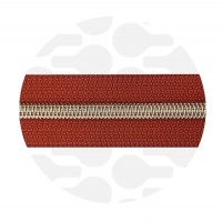 Tuscan Red - #S5 Silver | Spiralreißverschlüssen | 10 Meter