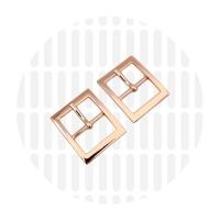 Gesp met pin | 25 mm | Rose Gold