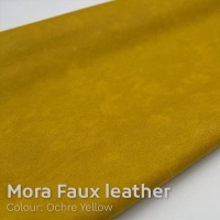 Faux cuir Mora | Mustard Yellow | panneau 21,5 cm x 28 cm