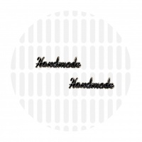 Bag Label | Handmade | Gun metal