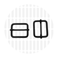 Basic | Wide mouth schuifgesp | 32 mm | Electro Black