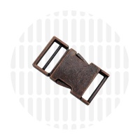 Premium | klikgesp | 25 mm | Antique Copper