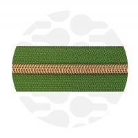 Woodland Green - #5S Rose Gold | Spiraalrits | 10 meter