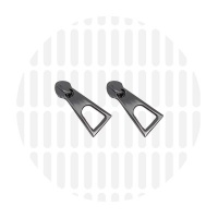 Gumdrop #5S | schuiver spiraalrits | Gun metal