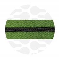 Woodland Green - #S5 Black | Nylon Coil Zipper Tape | 1 meter