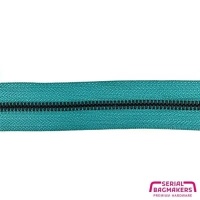 Seaspray Teal - #M5 Black | Metalen rits