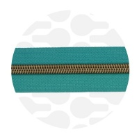 Tropical Teal - #S5 Bronze | Spiraalrits | 10 meter