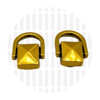 Petite connector Pyramid | Antique Gold